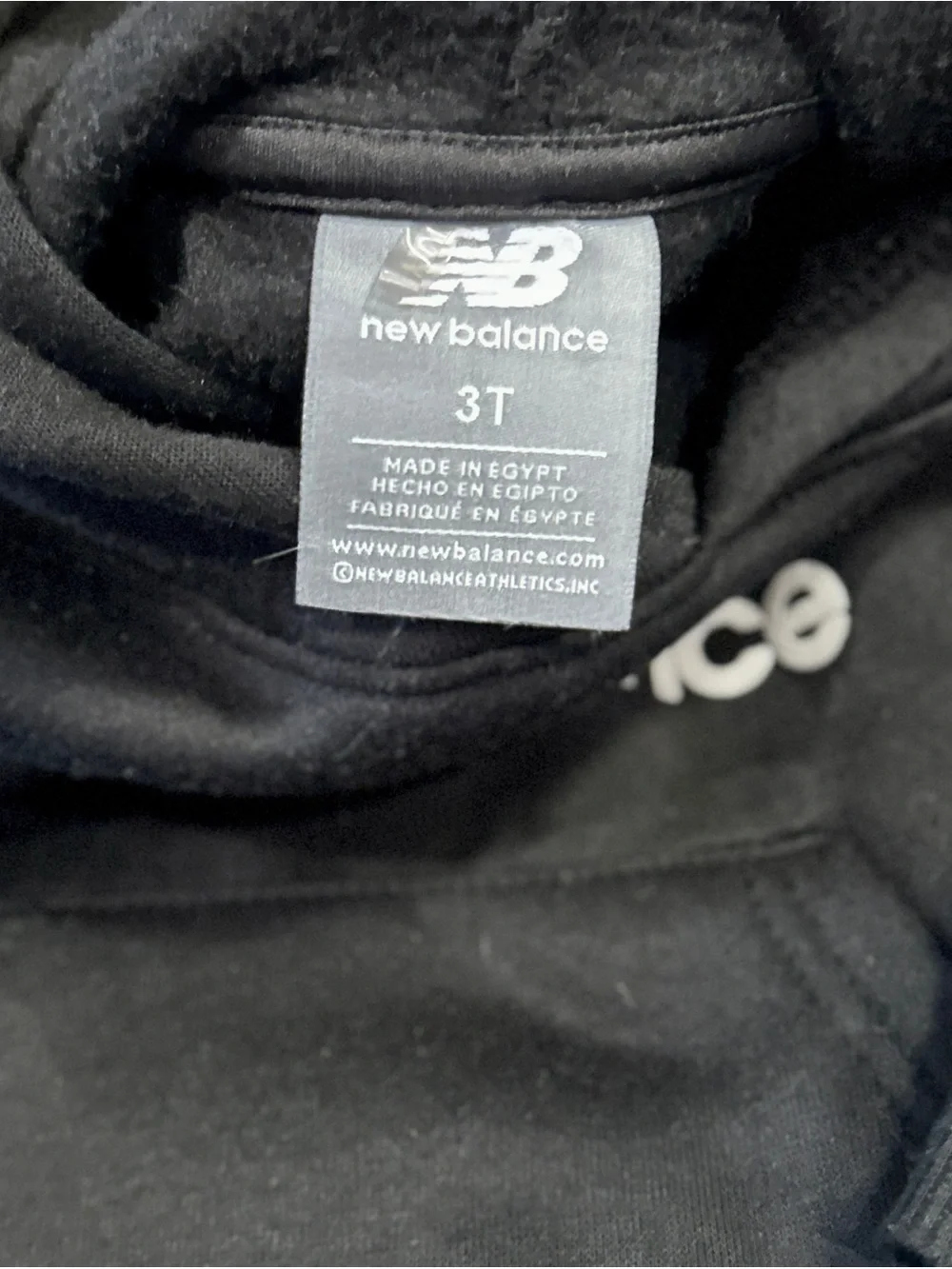 New Balance Brush Back Stacked Logo Hoodie & Jogger - 2T